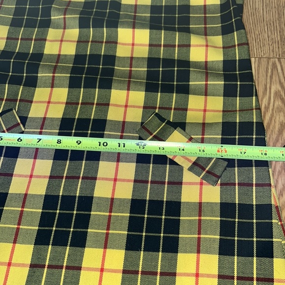 Miss Pat long sleeve, knee length Vintage Plaid yellow dress! - Picture 15 of 15